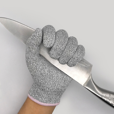HPPE PU-gecoate snijbestendige veiligheidswerkhandschoenen van niveau 5